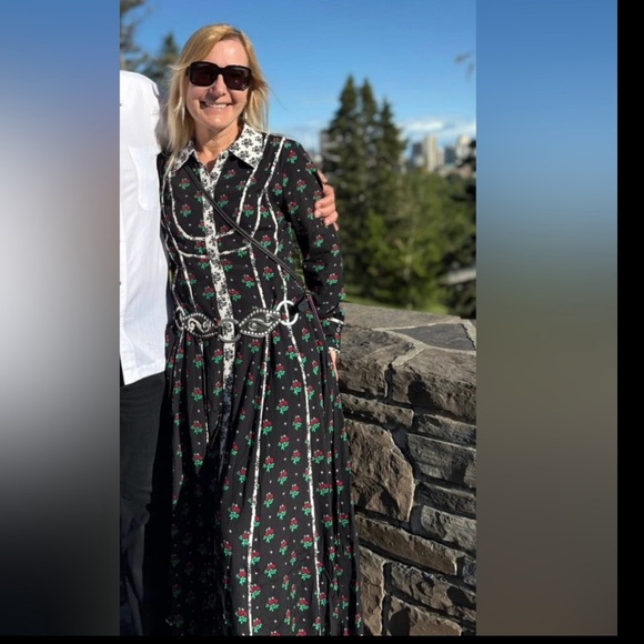 🌟LAST ONE🌟 Anthropologie NWT Long-Sleeve Midi Shirt Dress size S. - Picture 6 of 13